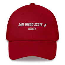 Load image into Gallery viewer, SDSU Hockey Stick Dad hat
