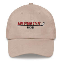 Load image into Gallery viewer, SDSU Hockey Stick Dad hat
