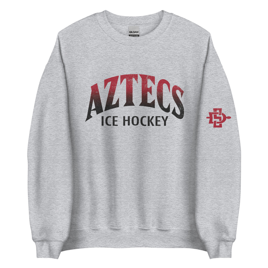 Aztecs Hockey Gradient Crewneck (Unisex)